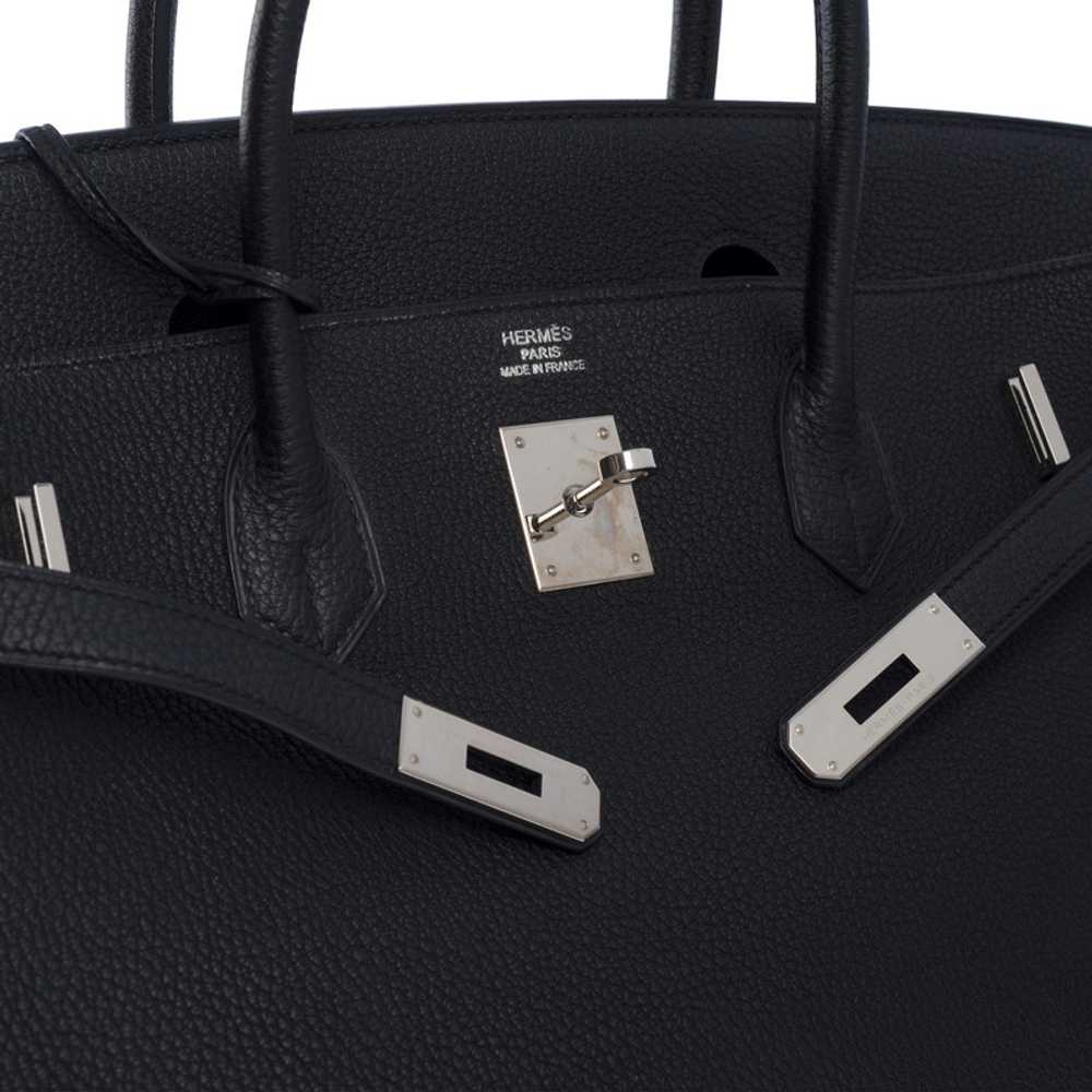 Hermès Birkin Bag 40 Leather in Black - image 4