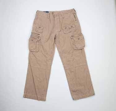 Women's 90s Ralph Lauren Vintage Cargo Combat Multipocket Pants Size 6