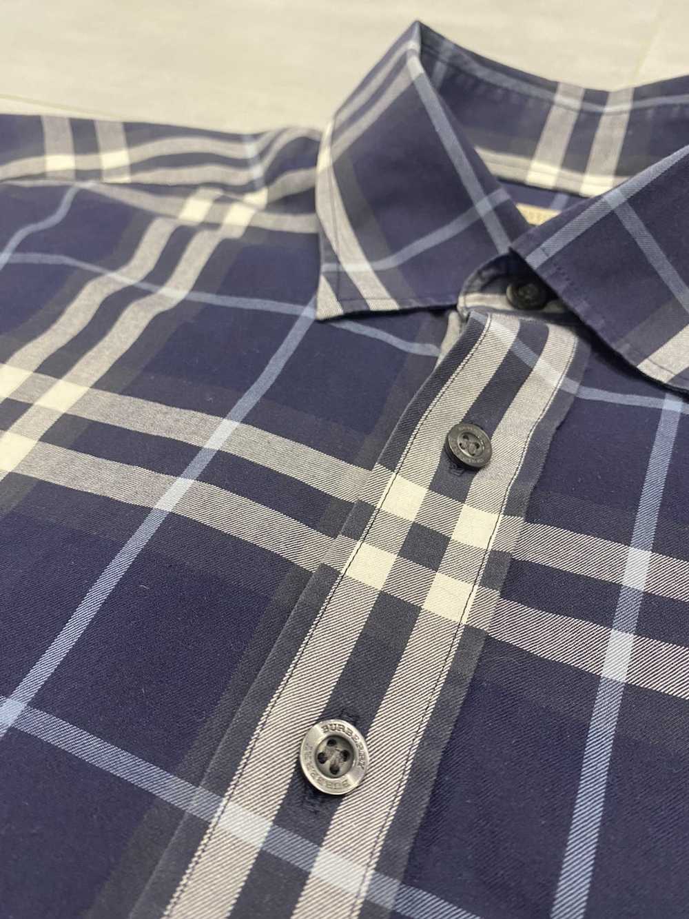 Burberry Burberry British Shirt Blue RARE 🔥 US L - image 4