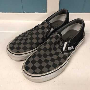 Vans VANS Slip On Skate Shoes Black Gray Men Size… - image 1