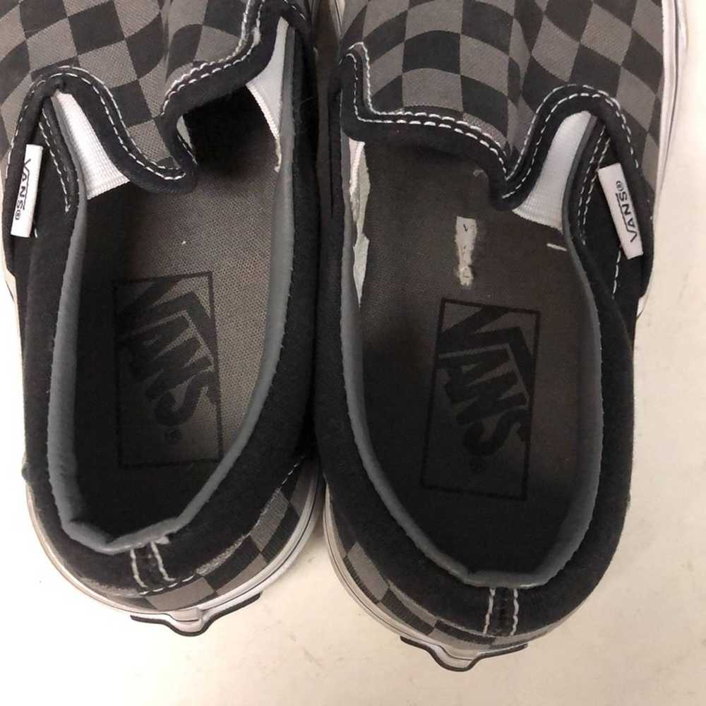 Vans VANS Slip On Skate Shoes Black Gray Men Size… - image 5