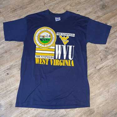 70s WVU Mountaineers Football #46 College Jersey t-shirt Medium - The  Captains Vintage