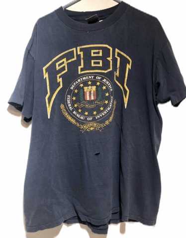 Vintage VIntage FBI Single-Stitch Distressed Oniet