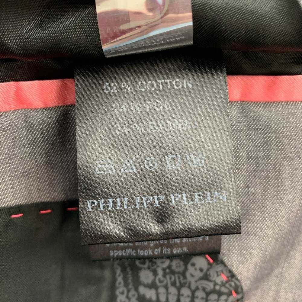 Philipp Plein Light Gray Cotton Blend Single Butt… - image 7