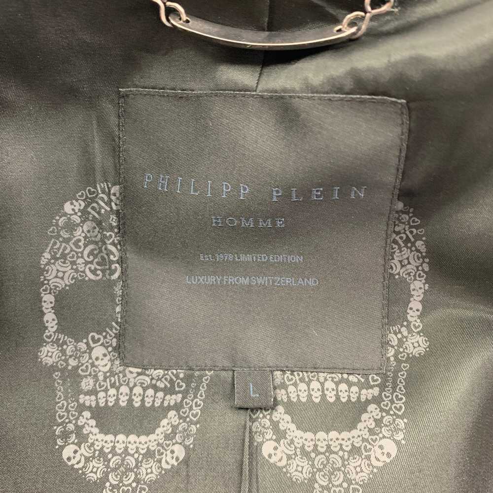 Philipp Plein Light Gray Cotton Blend Single Butt… - image 9