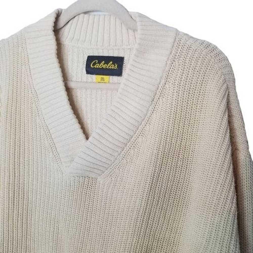 Cabelas Cabela's 2XL Knitted Long Sleeves V-Neck … - image 5