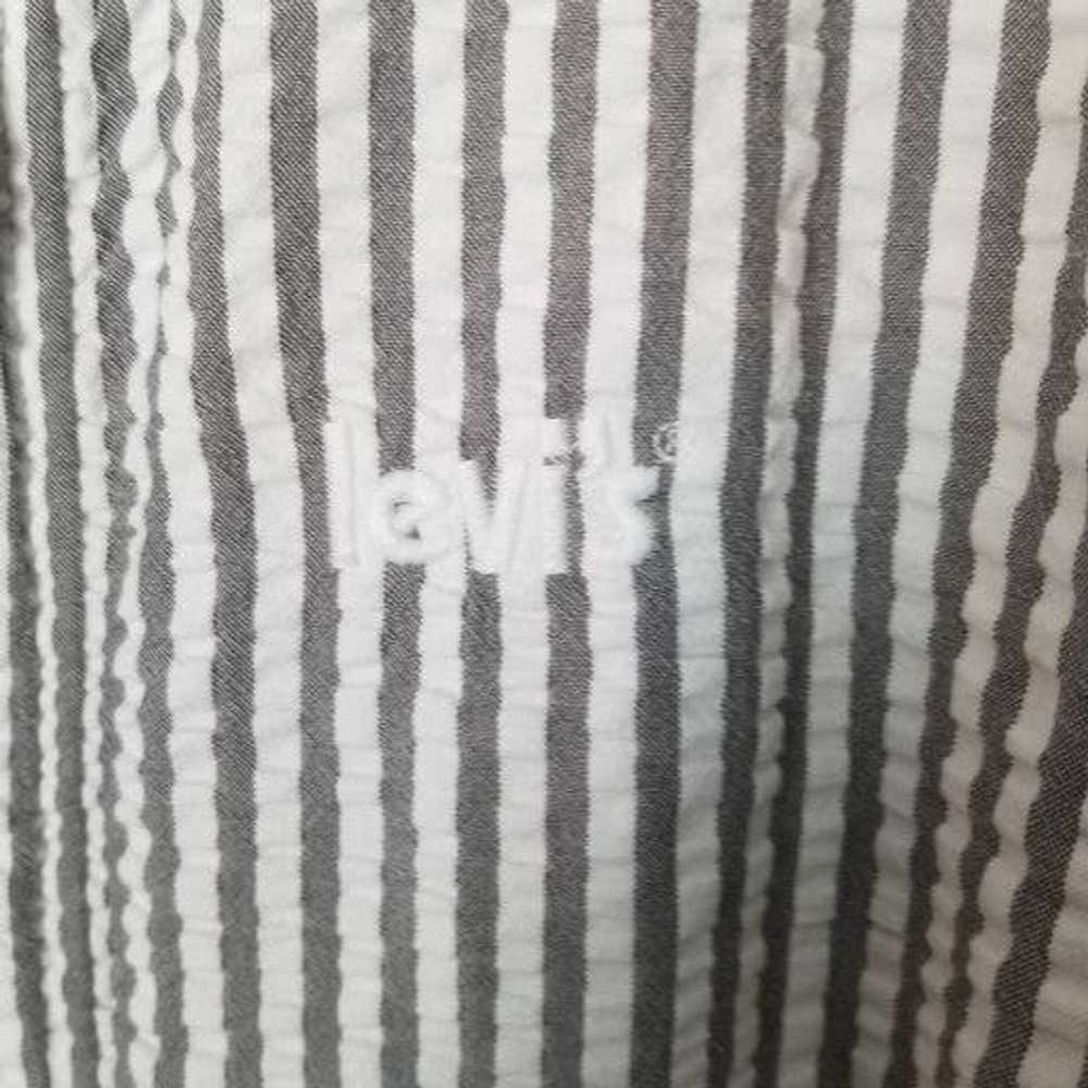 Levi's Levi's M Striped Long Sleeves Half Zip Pul… - image 7