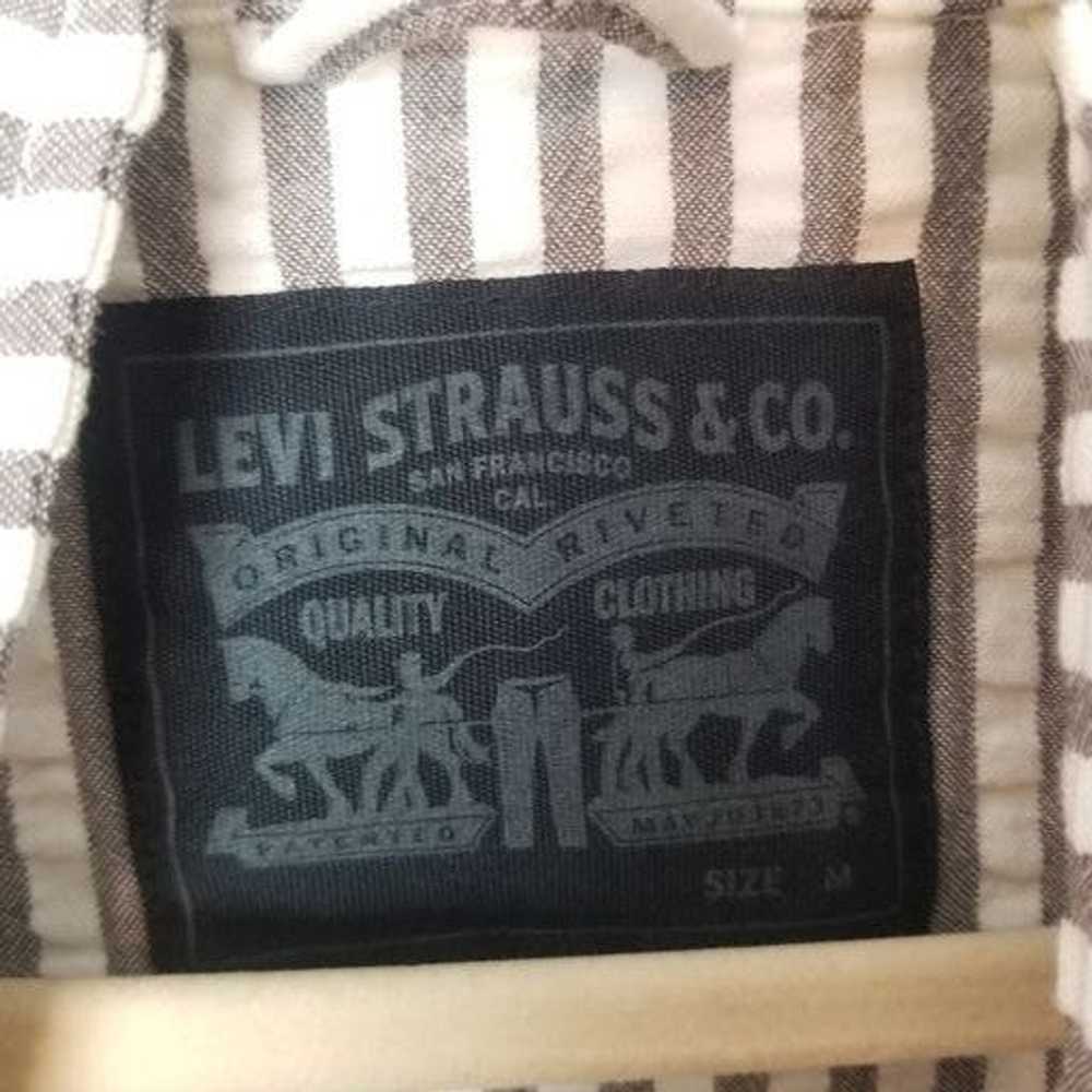 Levi's Levi's M Striped Long Sleeves Half Zip Pul… - image 8