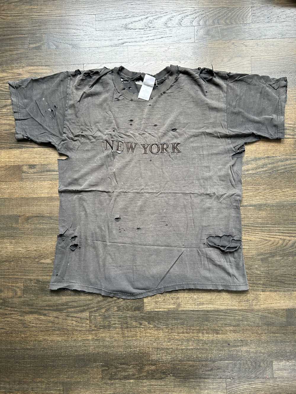 New York × Streetwear × Vintage 1990s Distressed/… - image 1