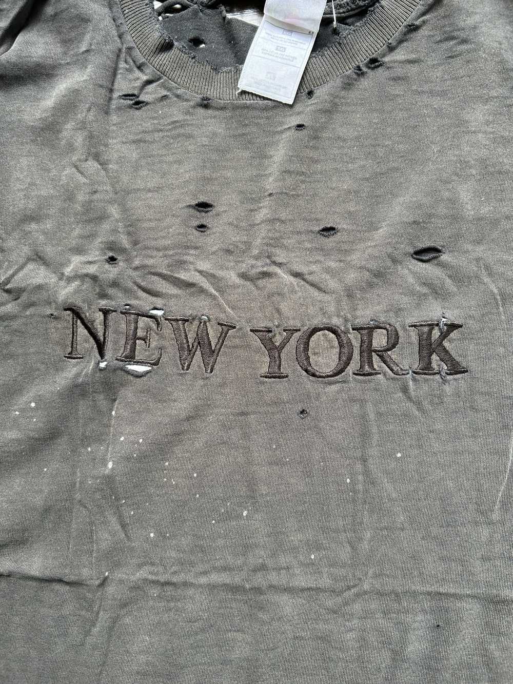 New York × Streetwear × Vintage 1990s Distressed/… - image 2