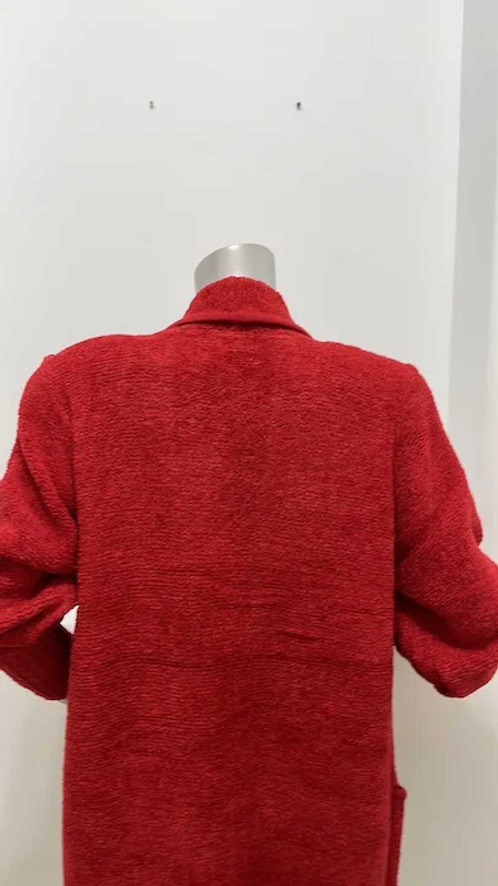 Vintage 90’s Side Effects Red Fuzzy Knit Sweater … - image 10