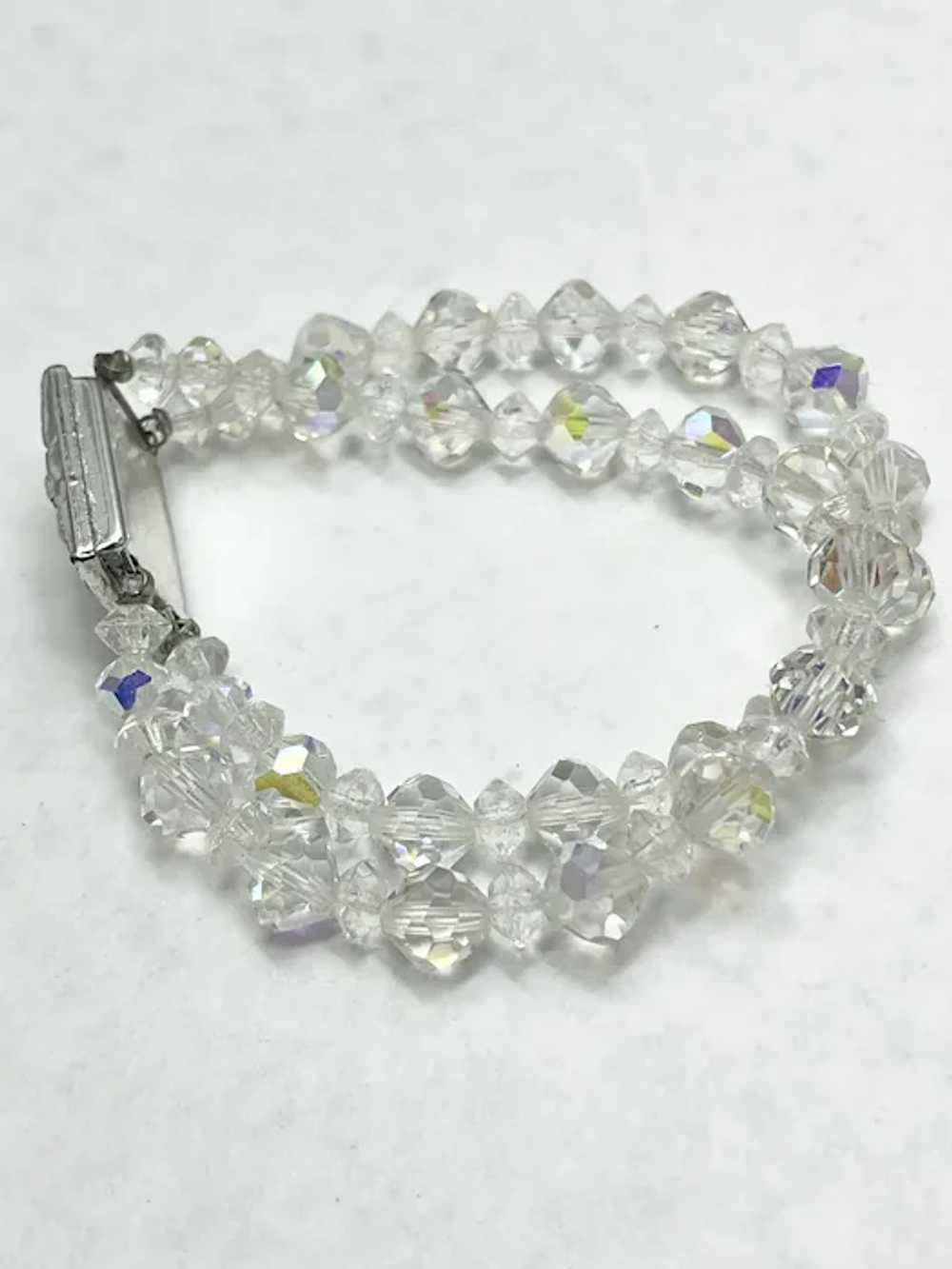 Vintage Rhinestone Crystal Bracelet - image 2