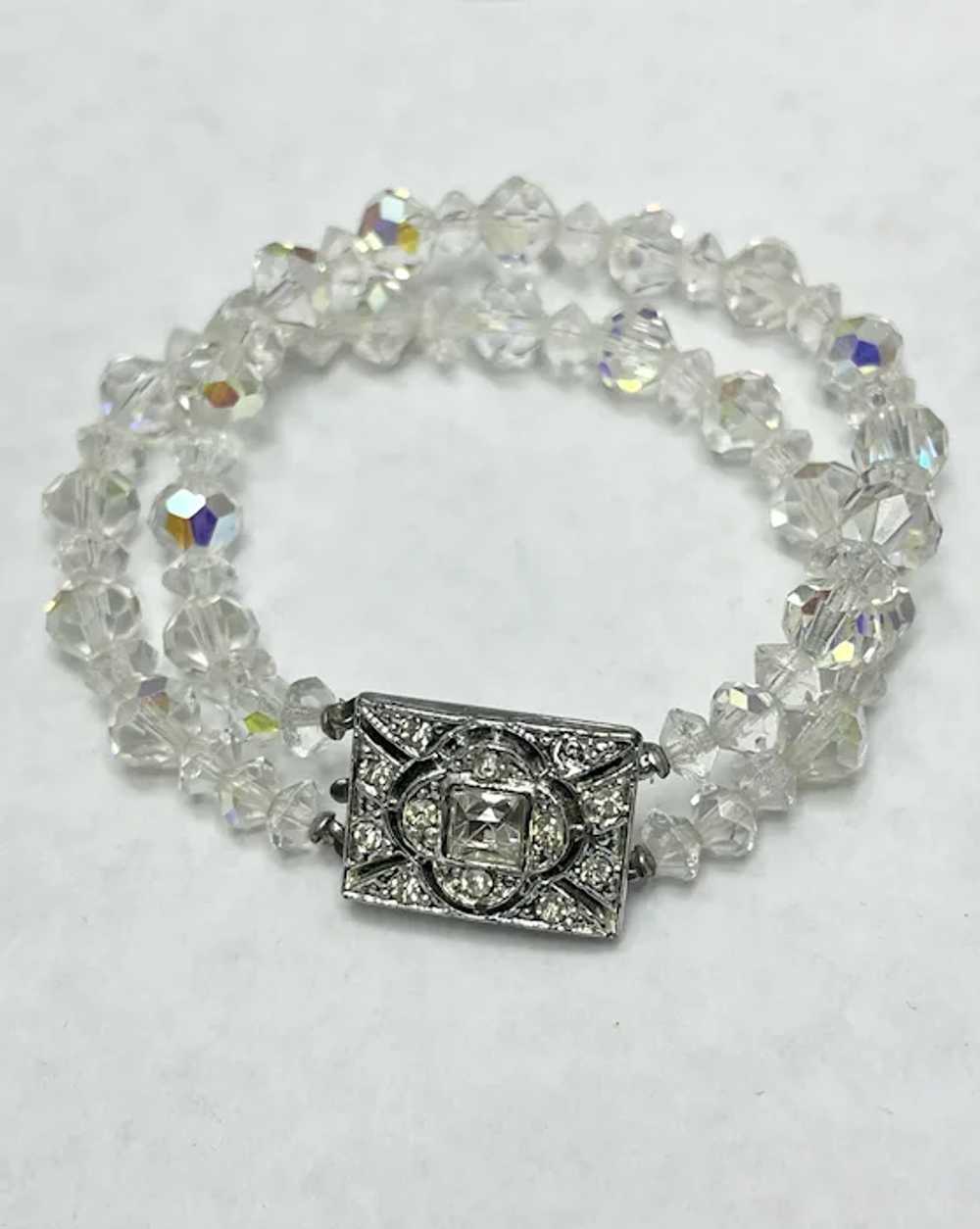 Vintage Rhinestone Crystal Bracelet - image 4