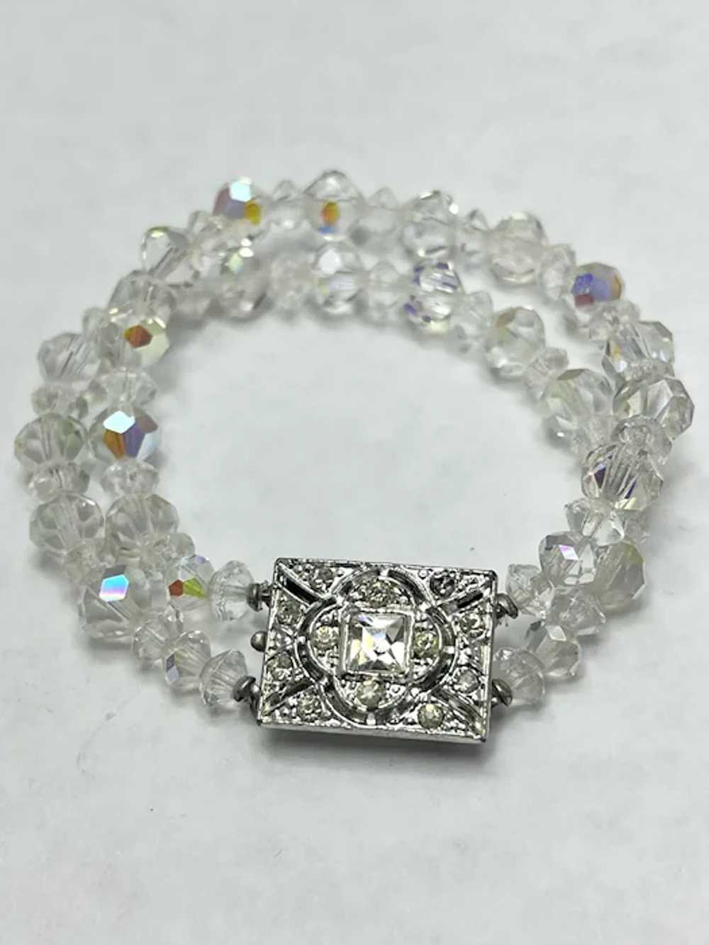 Vintage Rhinestone Crystal Bracelet - image 5