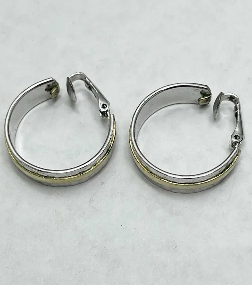 Vintage Avon Hoop Earrings - image 3