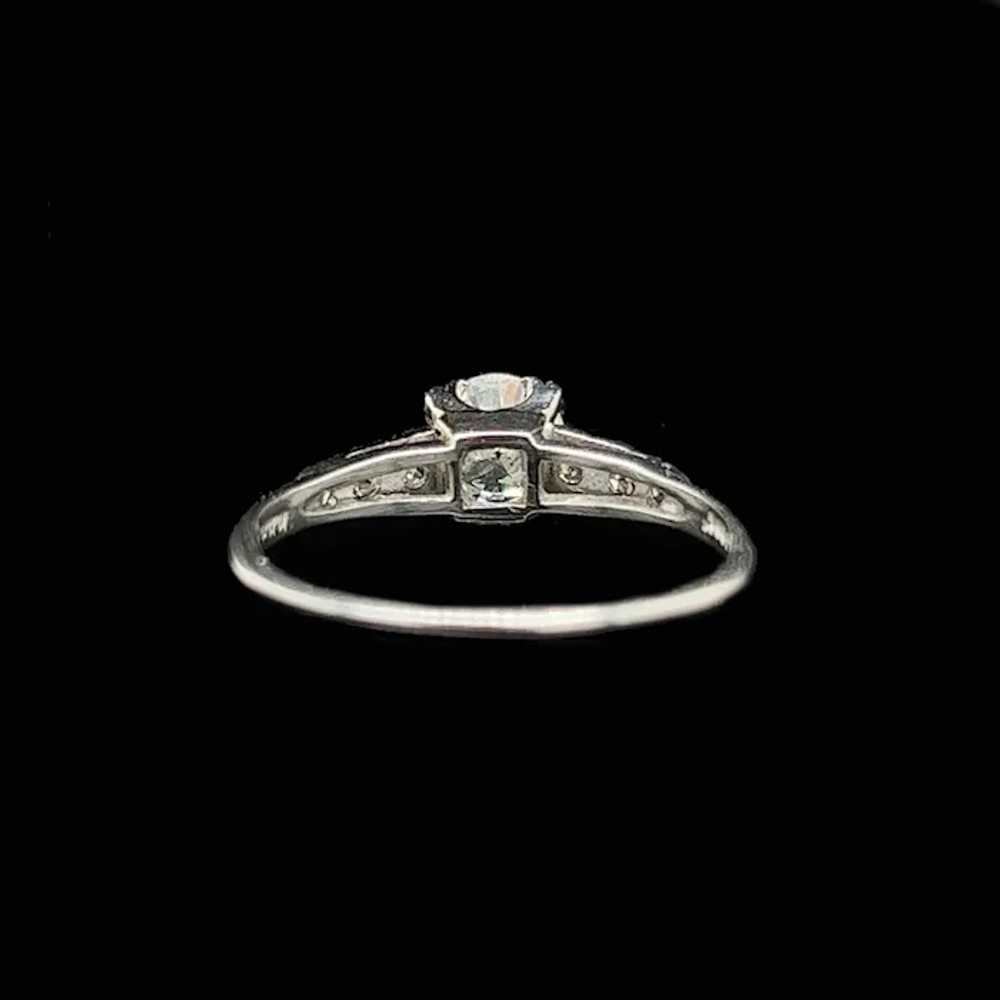 Art Deco .50ct. Diamond Antique Engagement - Fash… - image 4