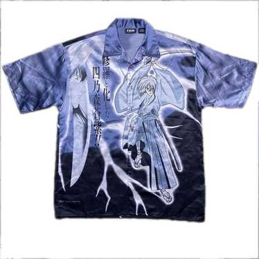 Vintage Zam Collection Blue Anime Swordsman Shirt - image 1