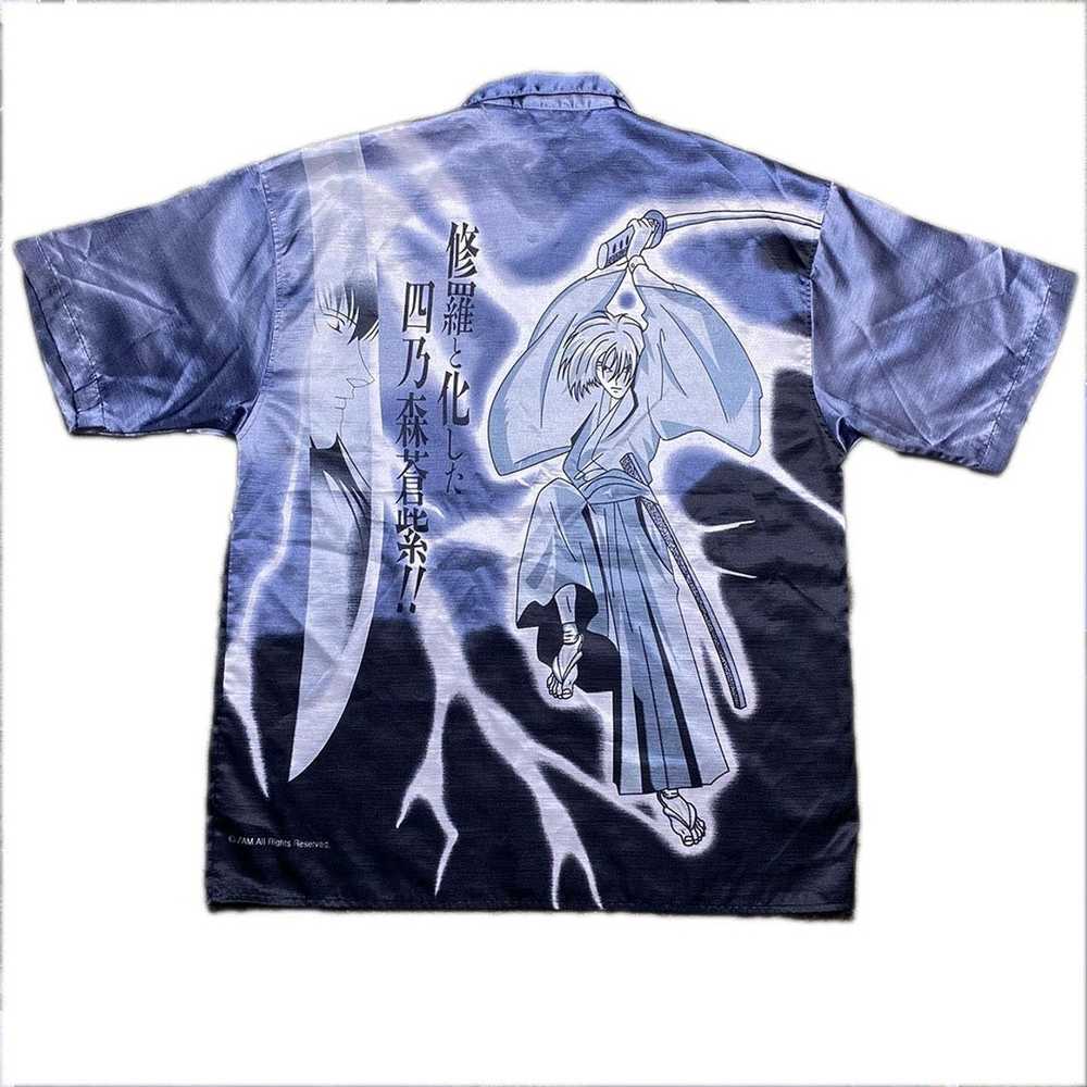 Vintage Zam Collection Blue Anime Swordsman Shirt - image 2