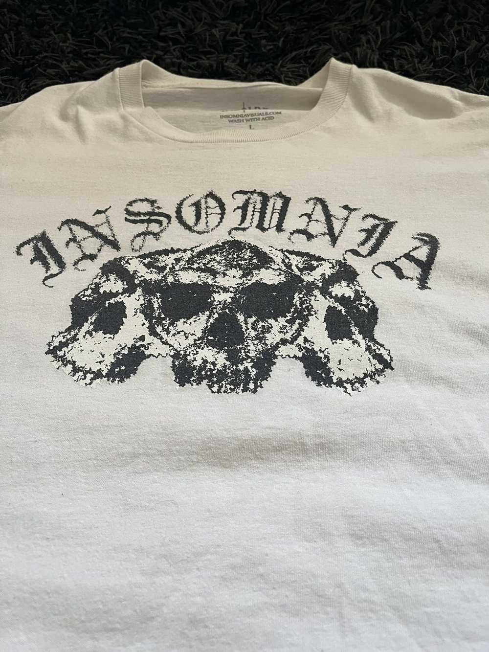 Insomnia Visuals Insomnia Skull T-Shirt White L - image 6