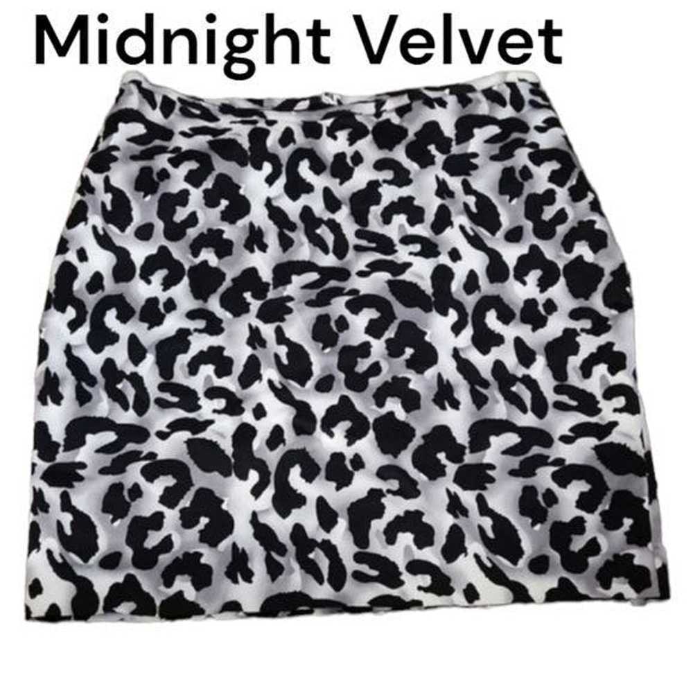Other Midnight Velvet Size 12 Animal Print Skirt - image 1