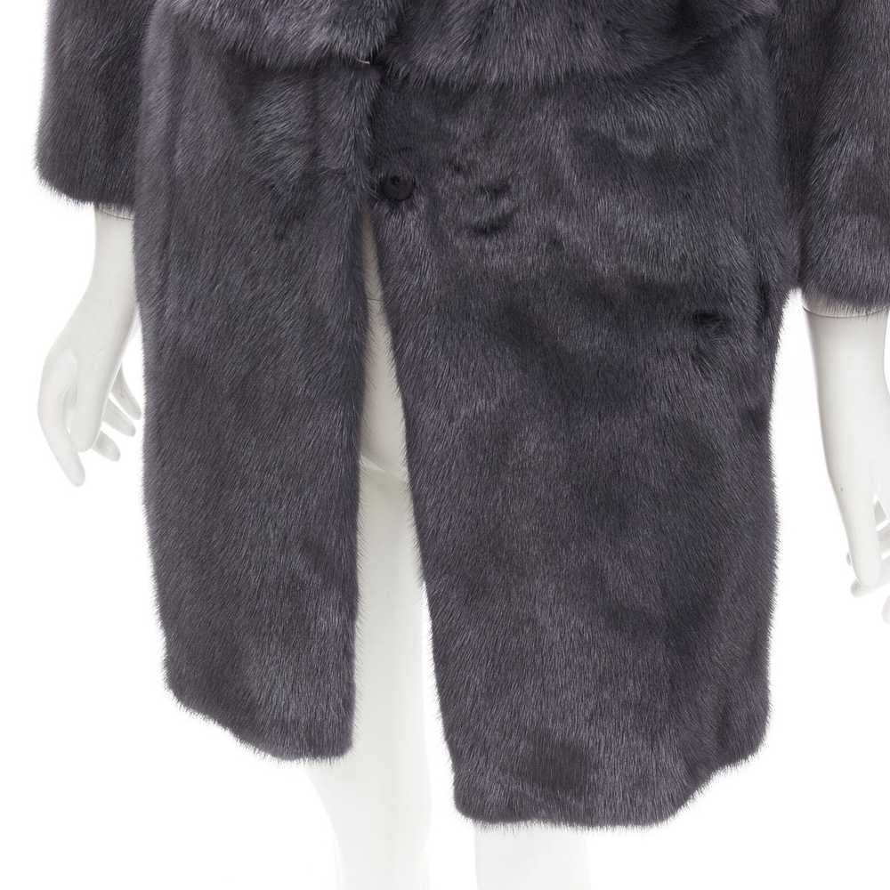 Fendi FENDI grey black fur leather 4-way reversib… - image 11