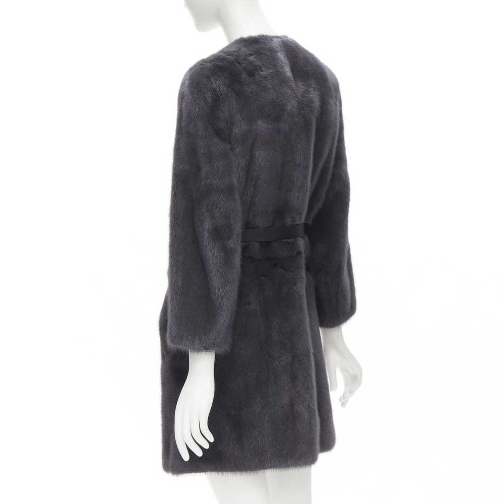 Fendi FENDI grey black fur leather 4-way reversib… - image 6