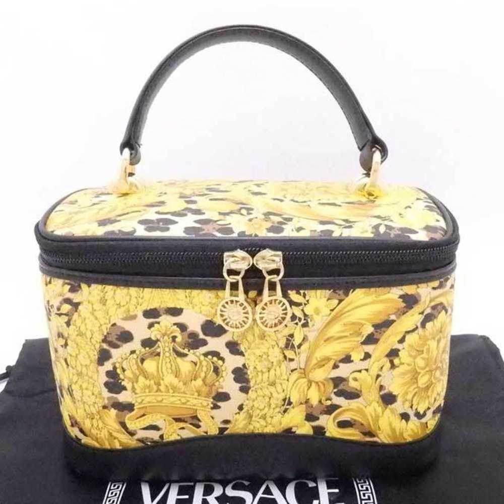 Versace Gianni Versace Handbag Vanity Bag Leopard… - image 1