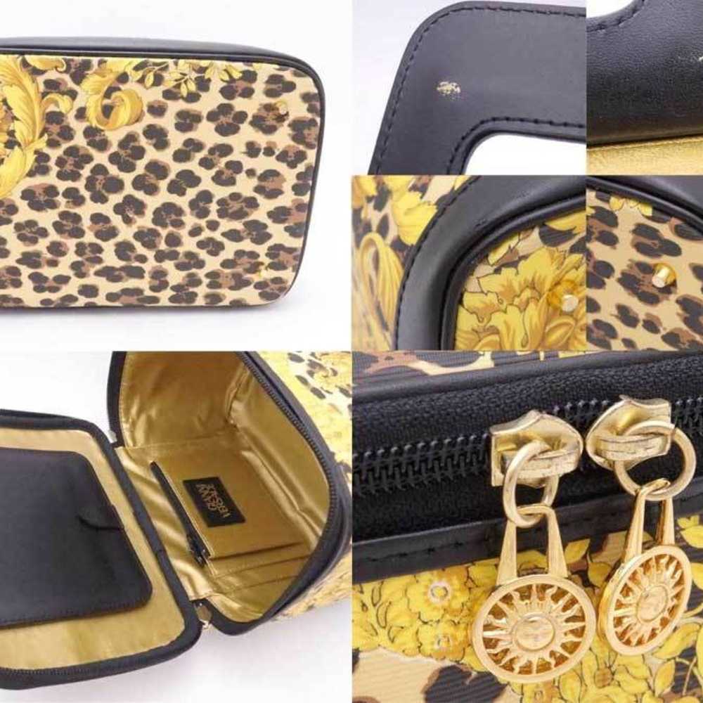Versace Gianni Versace Handbag Vanity Bag Leopard… - image 5