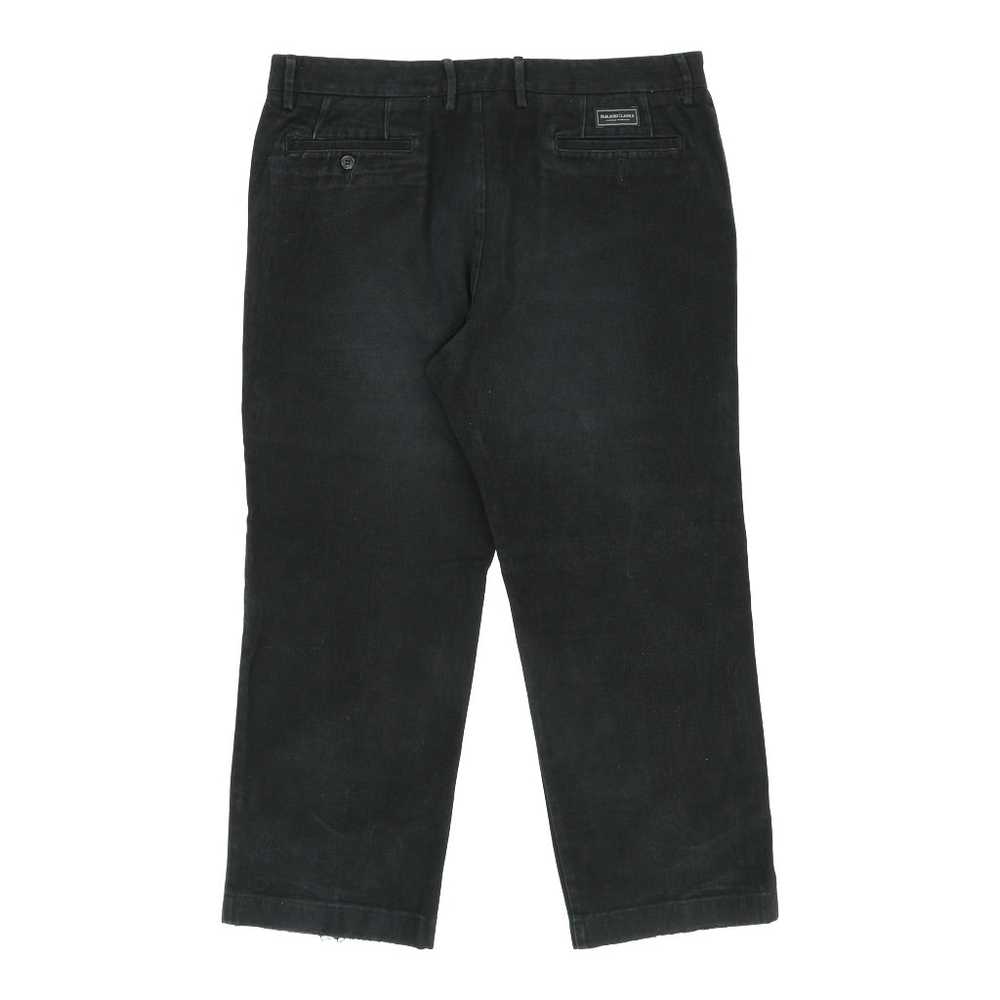 Marlboro Classics Trousers - 36W 25L Black Cotton - image 2