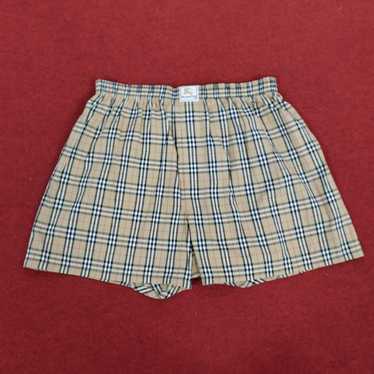 Vintage Burberry Boxer Shorts Nova Check Underwear Under Pants