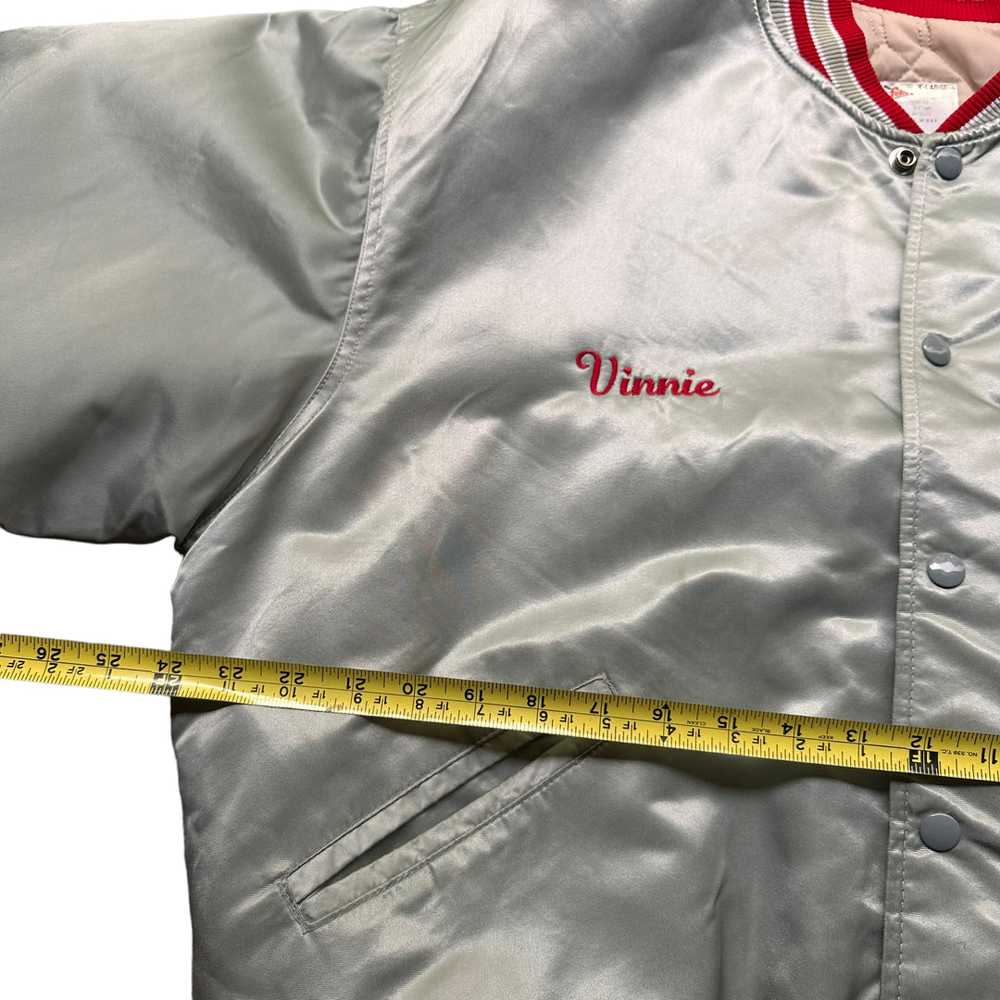 60s Satin jacket vinnie XL - image 3