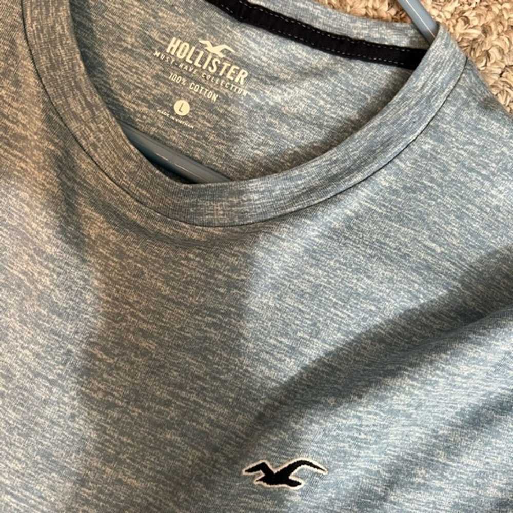 Men's Crewneck T-shirt - Size L - Hollister - Blue - image 2