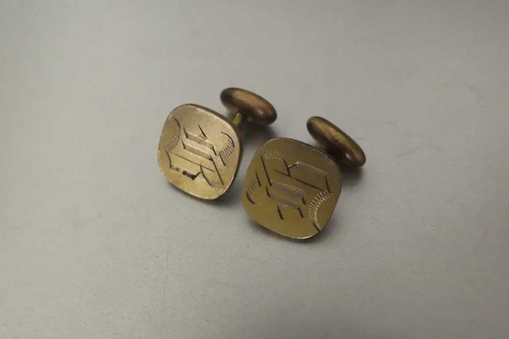 Pair of Early 20th Century Gold Filled Cufflinks … - image 8