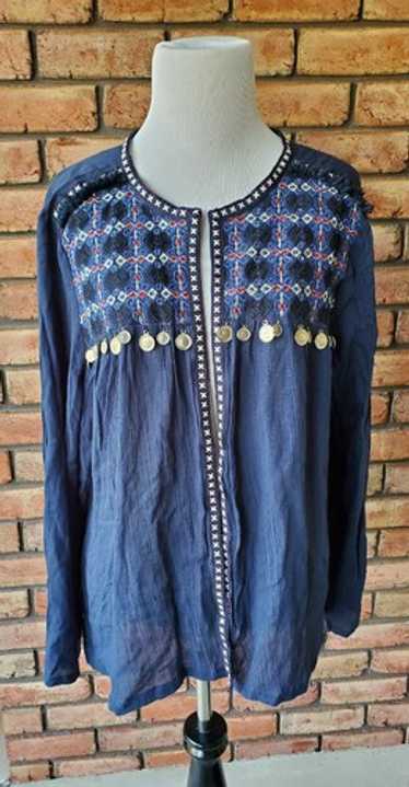 Anandas Collection Women's Size LARGE Open Front … - image 1