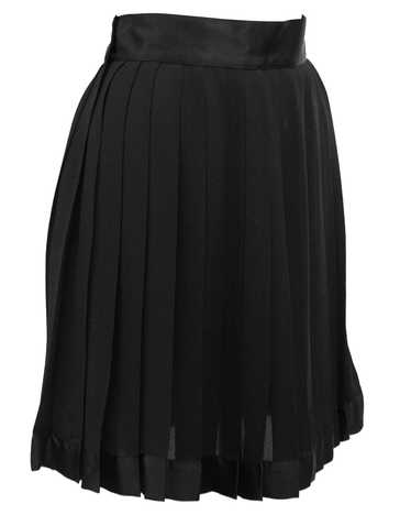 Versace Black Silk Chiffon Skirt
