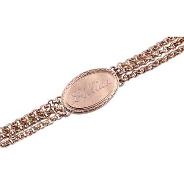 Bracelet Speidel ID Lillian Monogram 3 Chain Rows