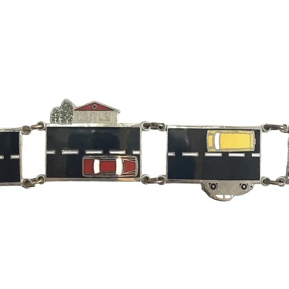 Vintage Enamel Bracelet ACME Studio Adrian Olabue… - image 3