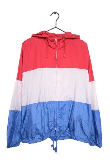 1980s Striped Windbreaker 43882