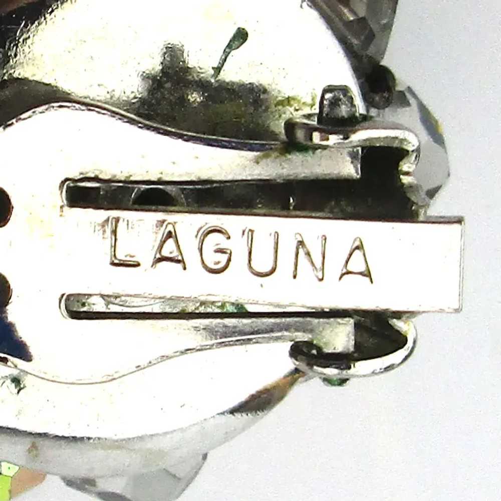 LAGUNA Aurora Borealis Crystal Clip Earrings - image 4