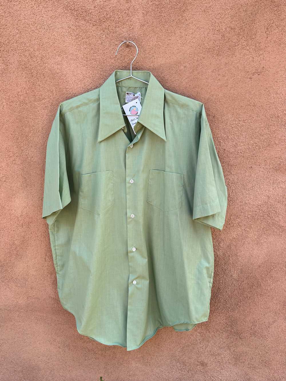 1960's Sanforized Green Montgomery Ward Shirt - image 1