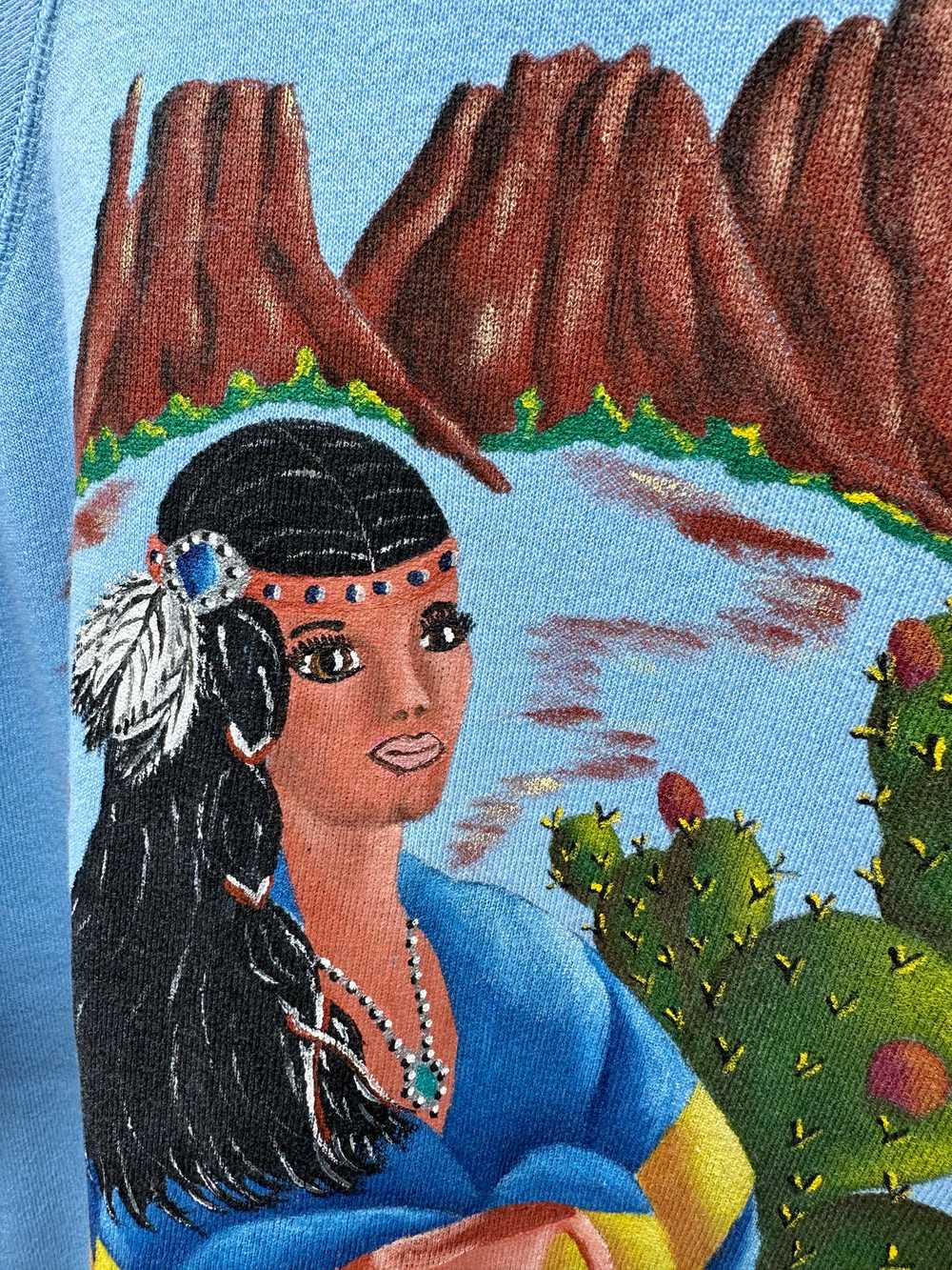 80's Handpainted Maiden Sweatshirt - image 2