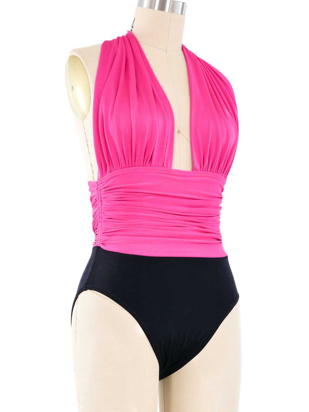 Yves Saint Laurent Pink Halter Swimsuit - image 3