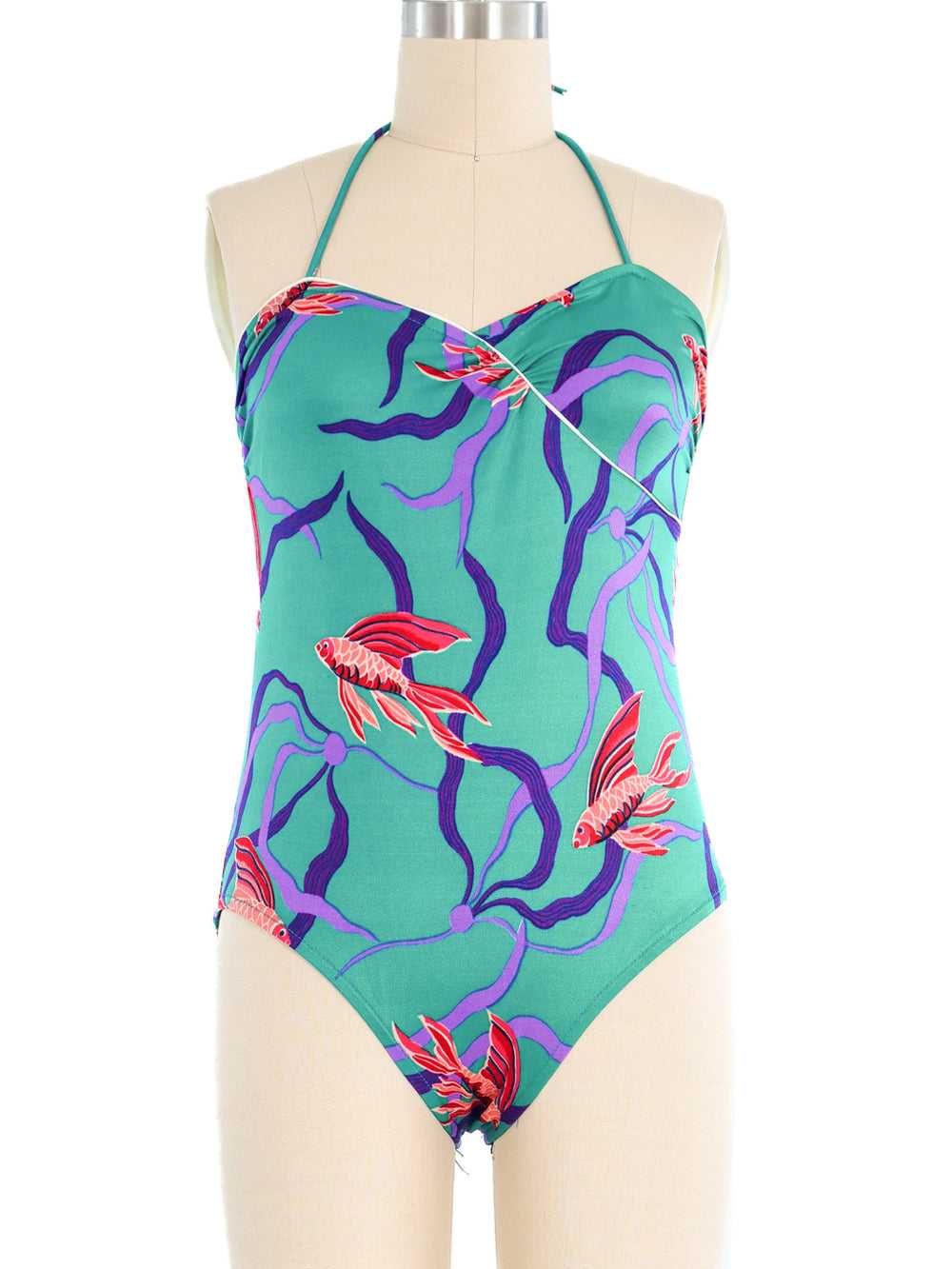 1980 S Halter Neck Swimsuit Gem