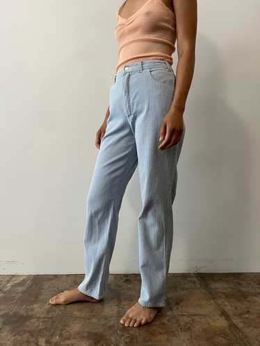 60s Light Blue Hickory Stripe Pants