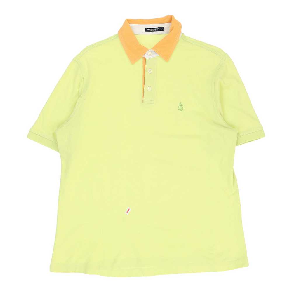 Marina Yachting Polo Shirt - Large Yellow Cotton - image 3