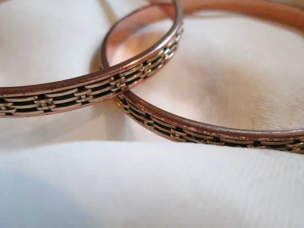 Set of Two Renoir Copper Bangles Bracelets - image 3