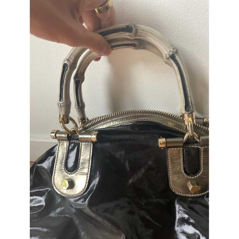 Gucci Pop Bamboo Bowler patent leather handbag - image 3