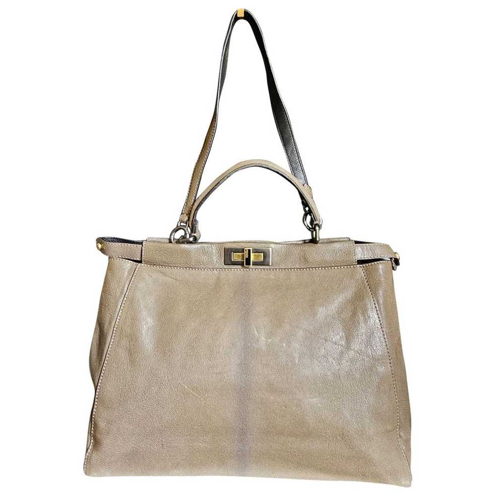 Fendi Peekaboo leather handbag - image 1