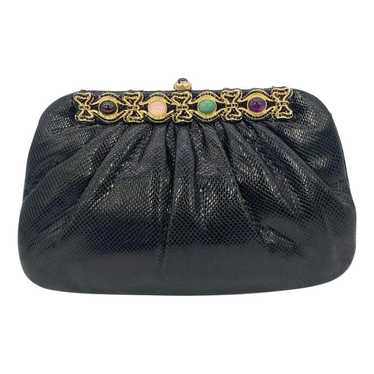 Judith Leiber Linen clutch bag