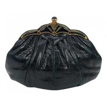 Judith Leiber Linen clutch bag - image 1